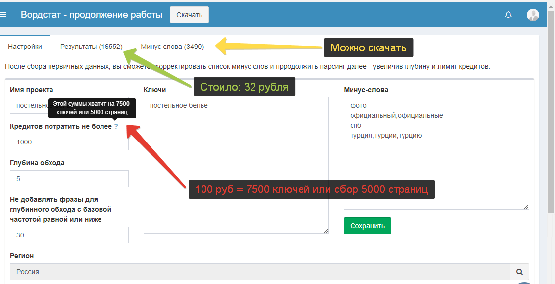 Подбор ключевых слов Онлайн